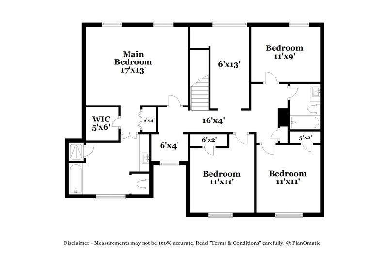 2,350/Mo, 1834 Parkford Ct Stone Mountain, GA 30087 Floor Plan View 2