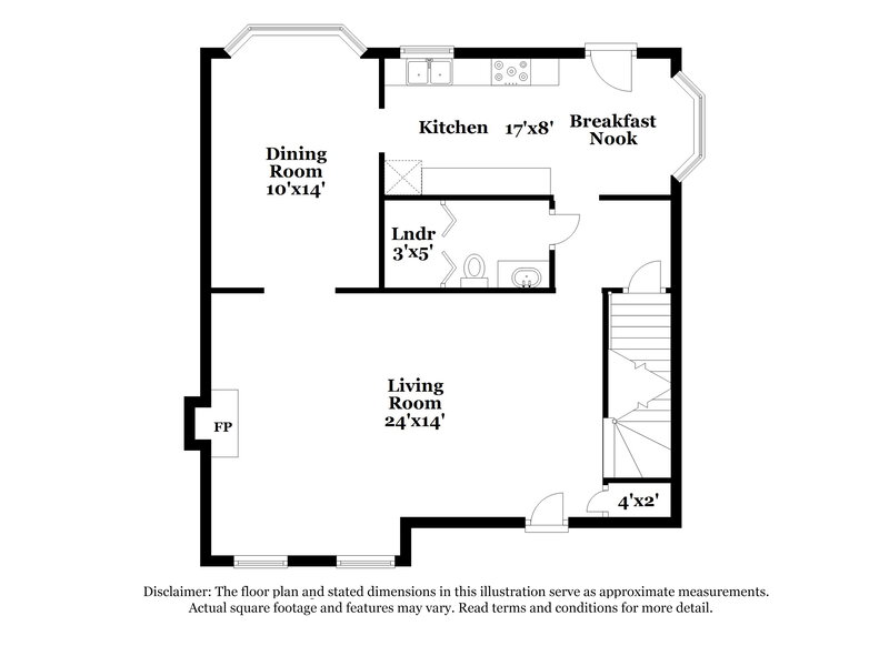 1,995/Mo, 2835 Quinbery Dr Snellville, GA 30039 Floor Plan View 3