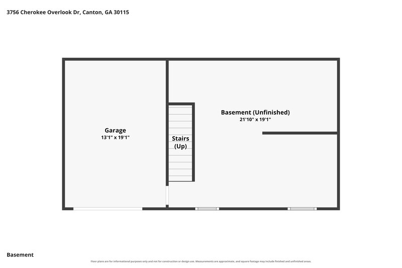 1,985/Mo, 3756 Cherokee Overlook Dr Canton, GA 30115 Floor Plan View