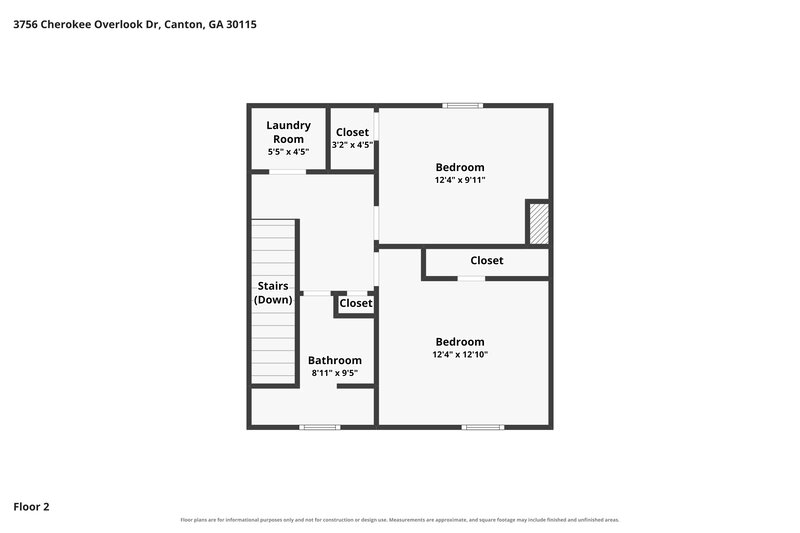 1,985/Mo, 3756 Cherokee Overlook Dr Canton, GA 30115 Floor Plan View 3