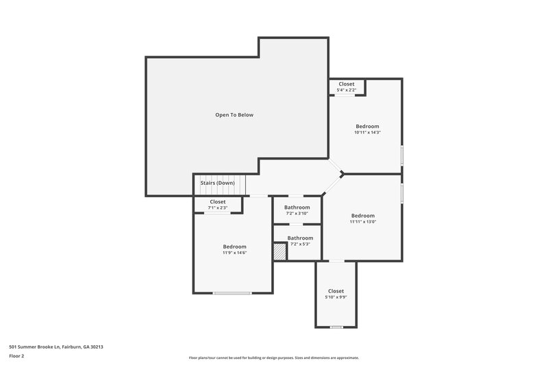 3,910/Mo, 501 Summer Brooke Ln Fairburn, GA 30213 Floor Plan View 2