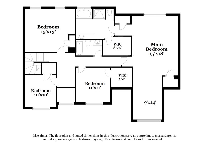 2,440/Mo, 1664 Gallup Dr Stockbridge, GA 30281 Floor Plan View 2