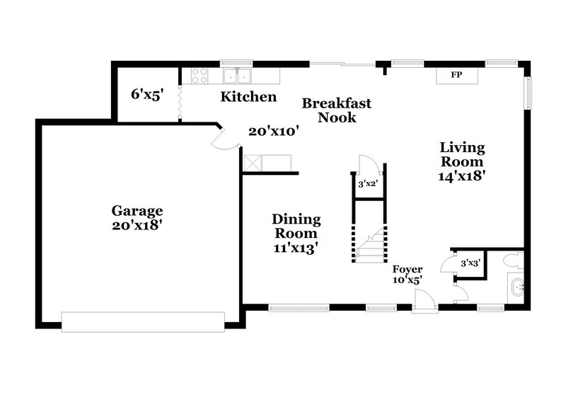1,910/Mo, 6399 Laurel Post Ct Lithonia, GA 30058 Floor Plan View