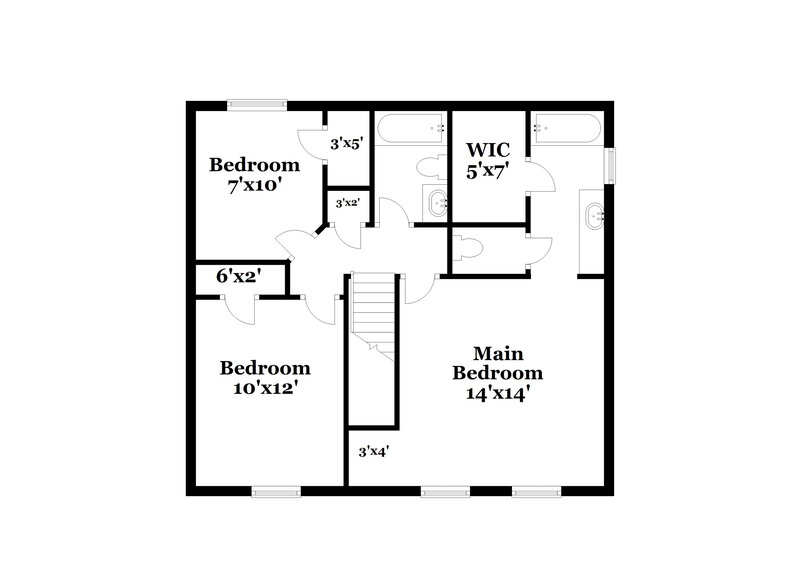 1,910/Mo, 6399 Laurel Post Ct Lithonia, GA 30058 Floor Plan View 2