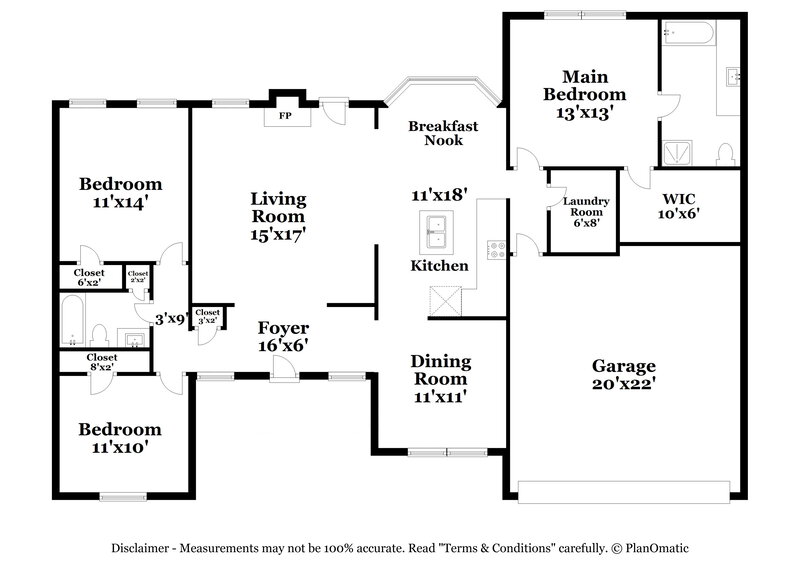 2,060/Mo, 1680 Deer Creek Ln Monroe, GA 30655 Floor Plan View