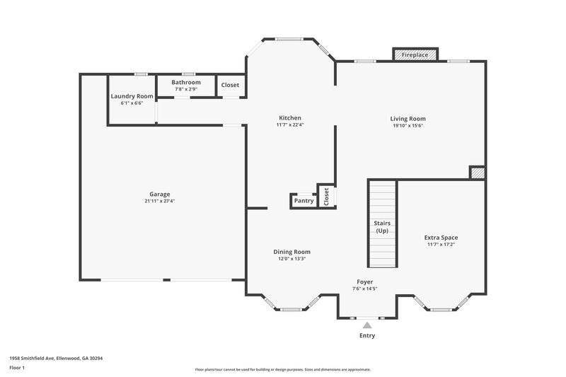 2,360/Mo, 1958 Smithfield Ave Ellenwood, GA 30294 Floor Plan View