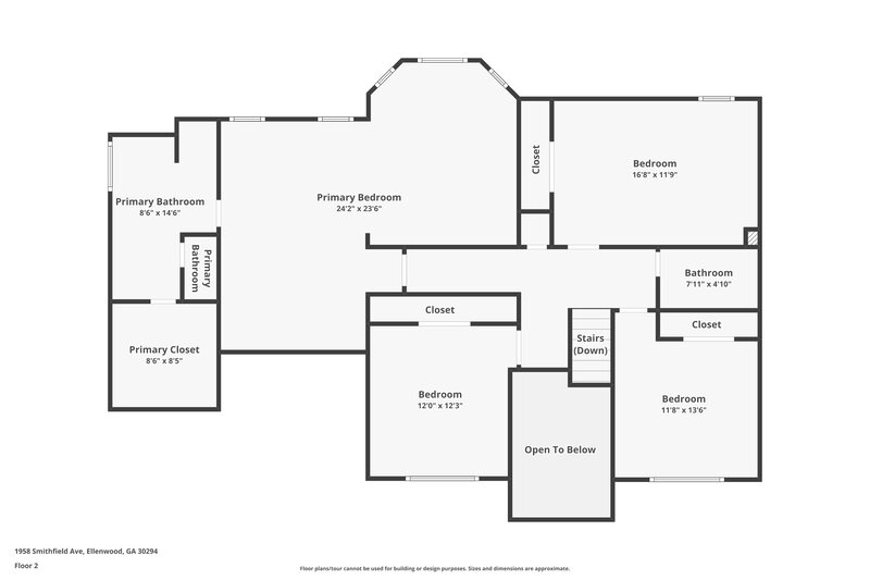 2,360/Mo, 1958 Smithfield Ave Ellenwood, GA 30294 Floor Plan View 2