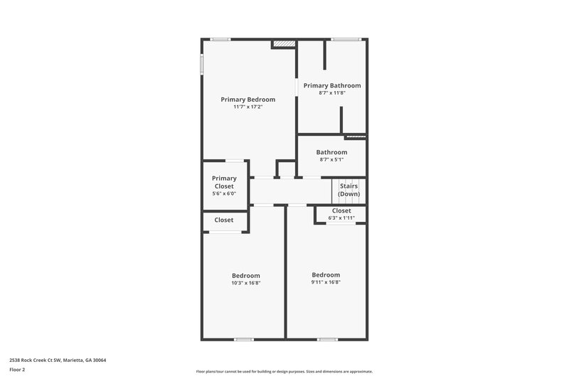 1,890/Mo, 2538 Rock Creek Ct Sw Marietta, GA 30064 Floor Plan View 2