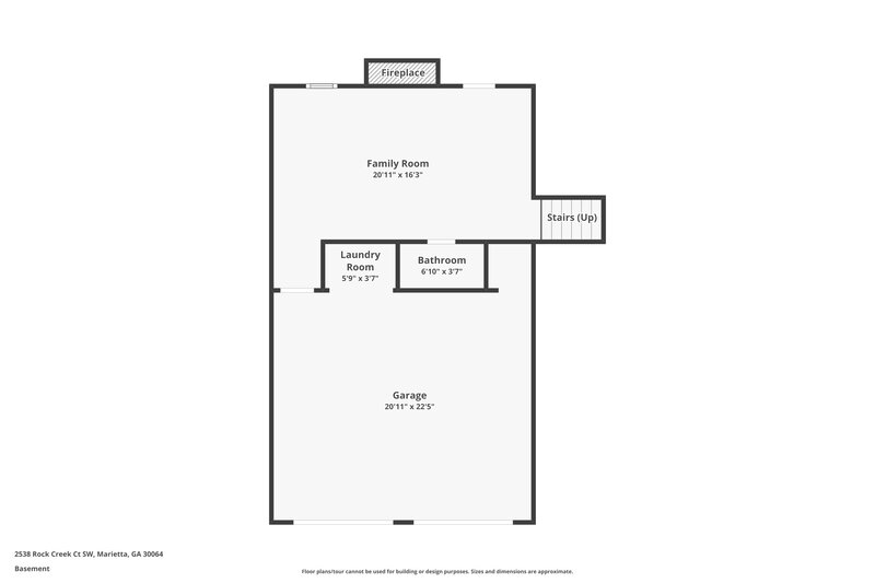 1,890/Mo, 2538 Rock Creek Ct Sw Marietta, GA 30064 Floor Plan View 3