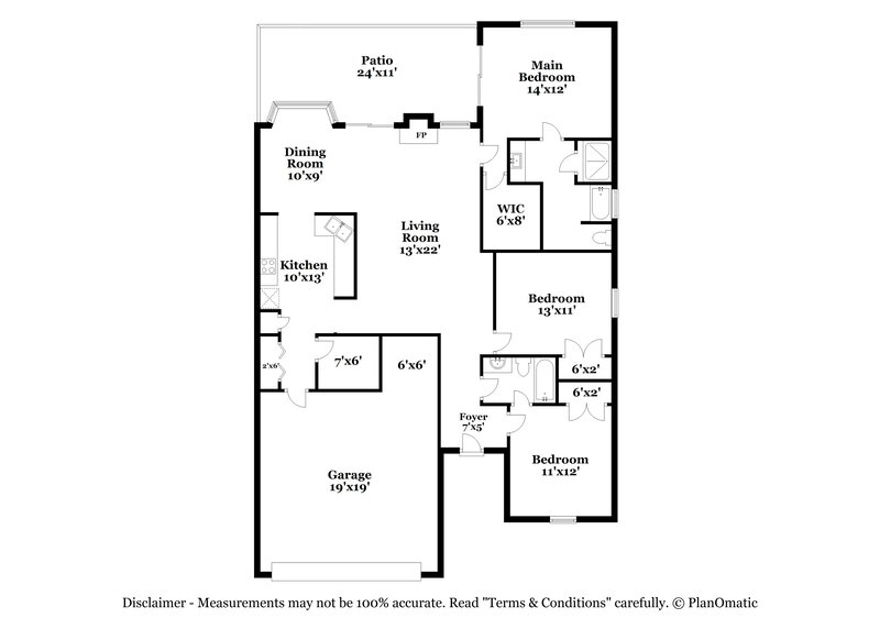 2,850/Mo, 106 Garden Walk Stockbridge, GA 30281 Floor Plan View