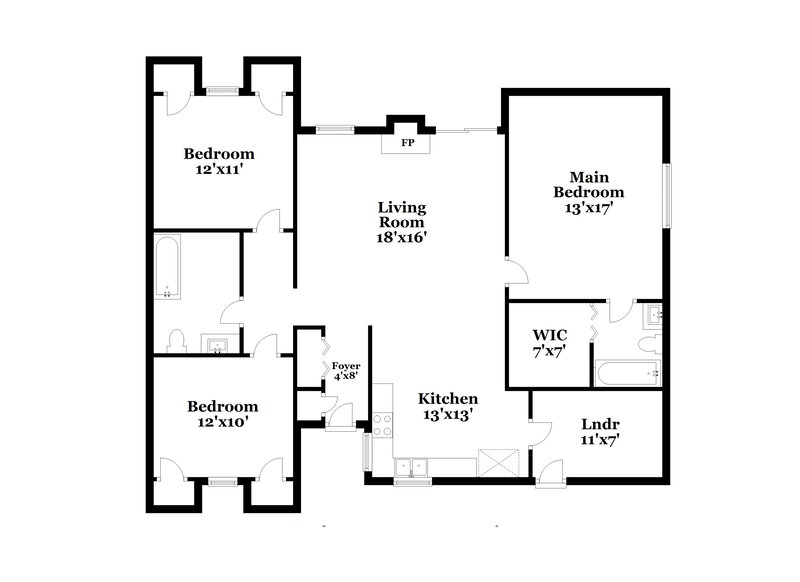 2,810/Mo, 5069 Great Meadows Rd Lithonia, GA 30038 Floor Plan View