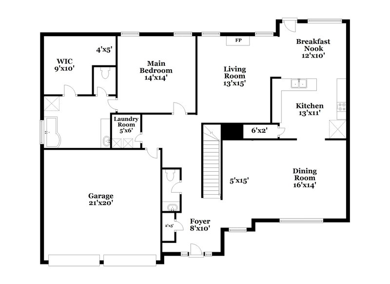 2,475/Mo, 1726 Byrom Pkwy Jonesboro, GA 30296 Floor Plan View 2