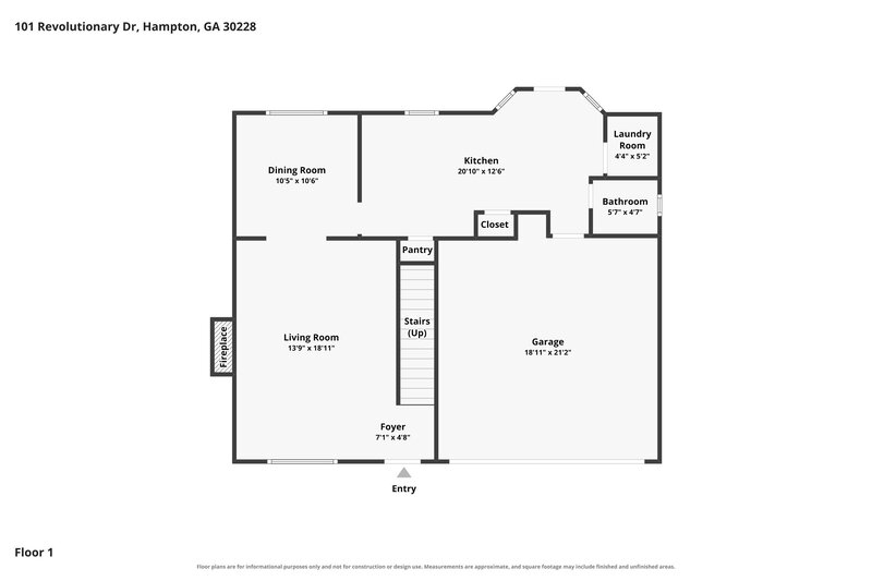 0/Mo, 101 Revolutionary Dr Hampton, GA 30228 Floor Plan View