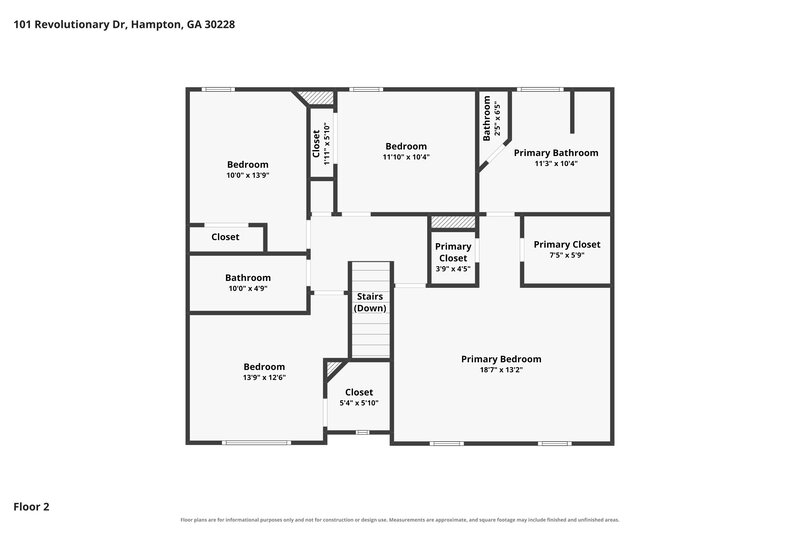 0/Mo, 101 Revolutionary Dr Hampton, GA 30228 Floor Plan View 2