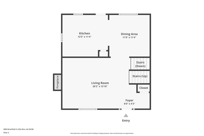 2,000/Mo, 3095 Briarfield Ct Villa Rica, GA 30180 Floorplan View