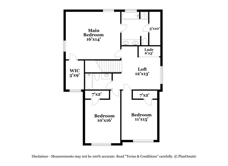 1,910/Mo, 5862 Amerson Ln Ellenwood, GA 30294 Floor Plan View 2