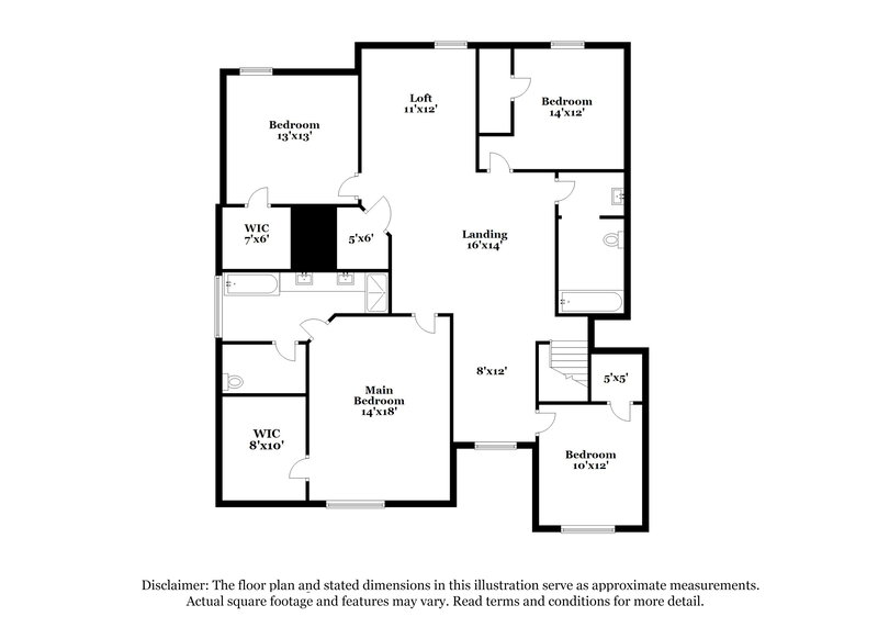 2,315/Mo, 4358 Savannah Dr Atlanta, GA 30349 Floor Plan View 2