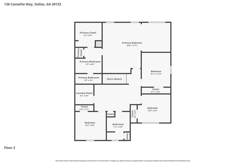2,435/Mo, 136 Camellia Way Dallas, GA 30132 Floor Plan View 2