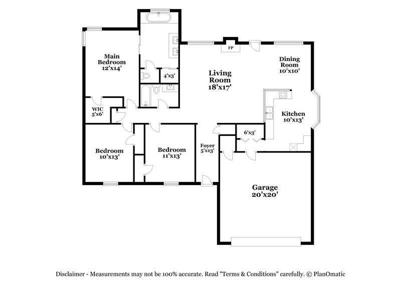 2,730/Mo, 776 Pepperwood Trl Stone Mountain, GA 30087 Floor Plan View