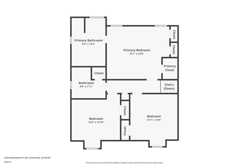 1,930/Mo, 18 Bramblewood Trl SW Cartersville, GA 30120 Floor Plan View 4