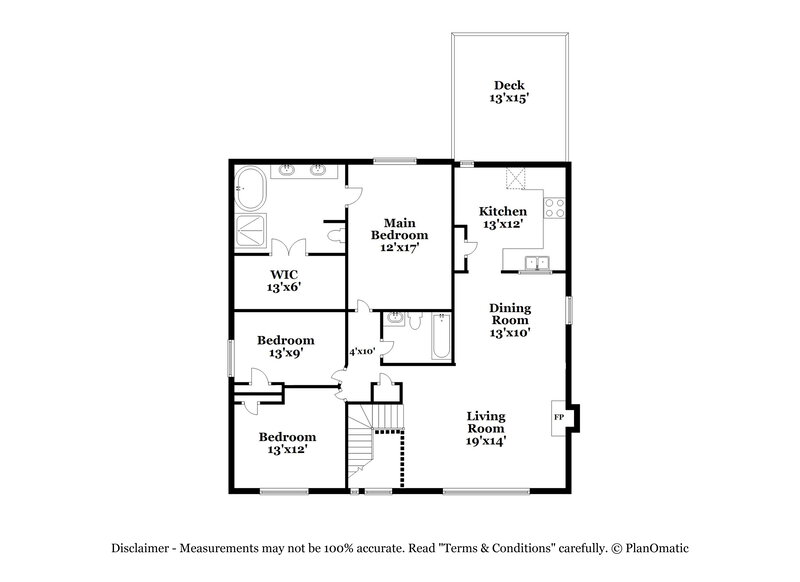 2,675/Mo, 8156 Brookbend Dr Douglasville, GA 30134 Floor Plan View