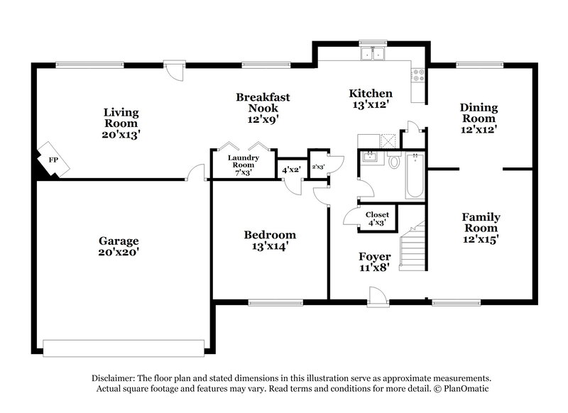 3,340/Mo, 766 Patriots Point St Locust Grove, GA 30248 Floorplan View