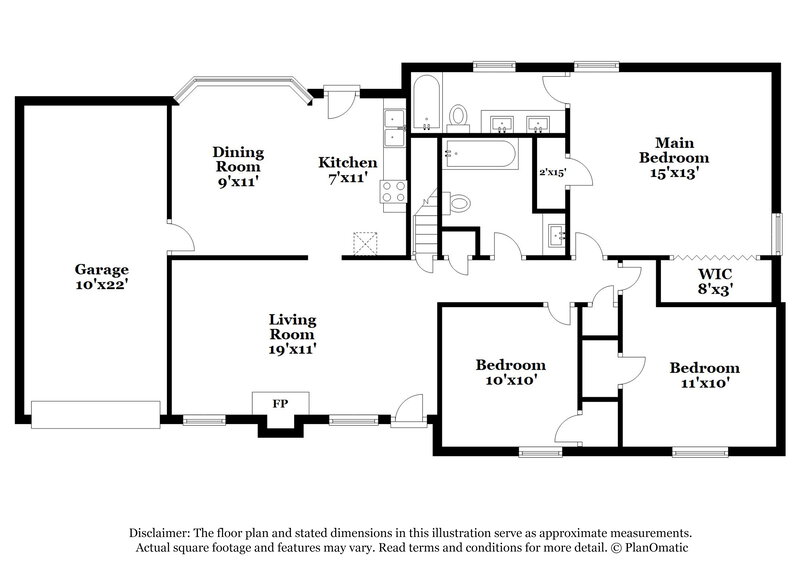 2,005/Mo, 3860 Ferncliff Rd Snellville, GA 30039 Floorplan View