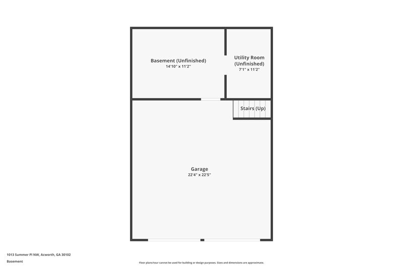 1,855/Mo, 1013 Summer Place NW Acworth, GA 30102 Floor Plan View