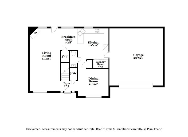 3,120/Mo, 1609 Blossom Dr Atlanta, GA 30349 Floor Plan View
