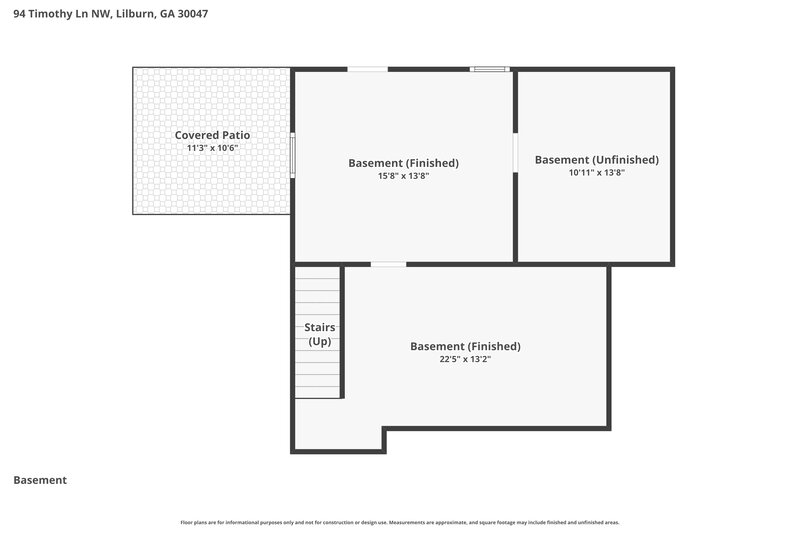 2,300/Mo, 94 Timothy Ln NW Lilburn, GA 30047 Floor Plan View