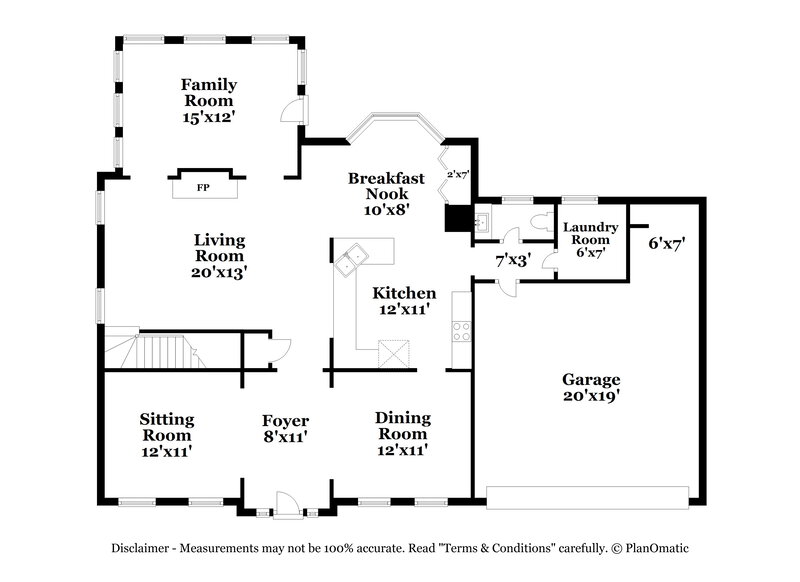 2,400/Mo, 7971 Clearview Cir Riverdale, GA 30296 Floor Plan View