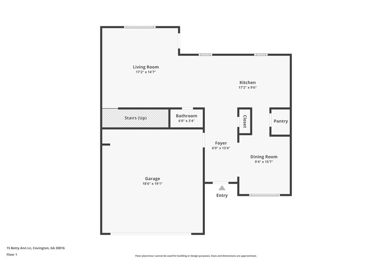 1,990/Mo, 15 Betty Ann Ln Covington, GA 30016 Floor Plan View