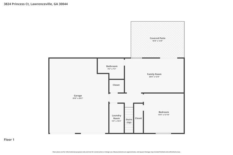 2,250/Mo, 3824 Princess Ct Lawrenceville, GA 30044 Floor Plan View
