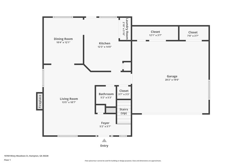 2,145/Mo, 10769 Misty Meadows Ct Hampton, GA 30228 Floor Plan View