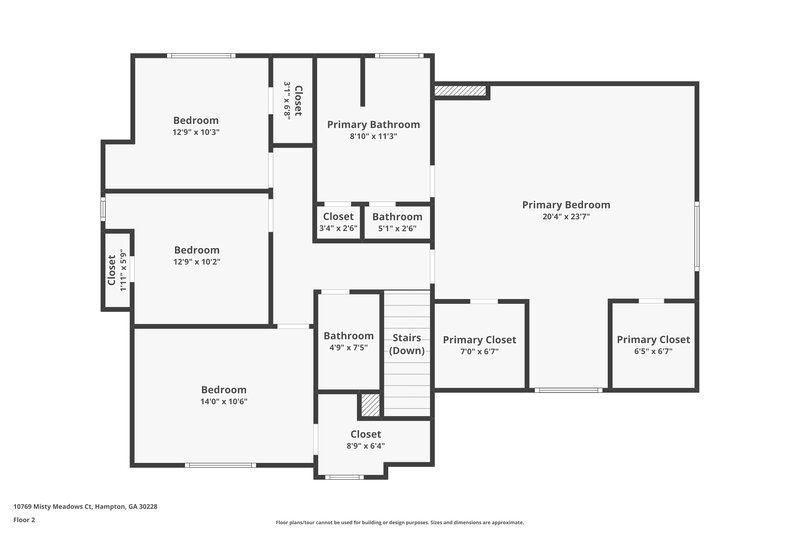 2,145/Mo, 10769 Misty Meadows Ct Hampton, GA 30228 Floor Plan View 2