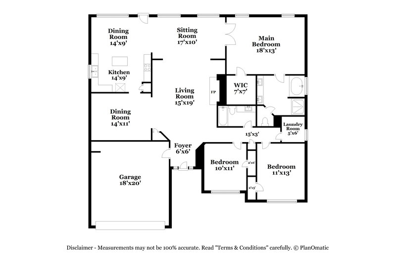 2,105/Mo, 433 Eglington Trl Locust Grove, GA 30248 Floor Plan View