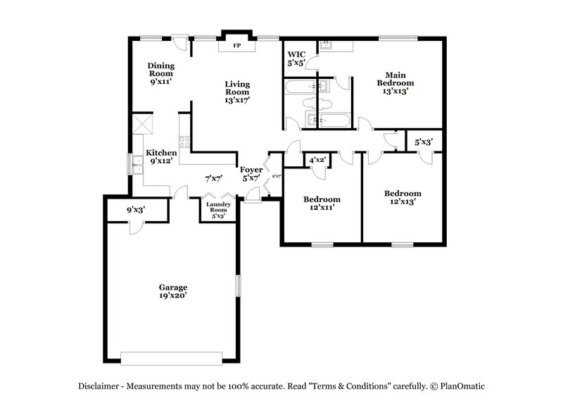 1,715/Mo, 1609 Sugar Plum Dr SW Conyers, GA 30094 Floor Plan View