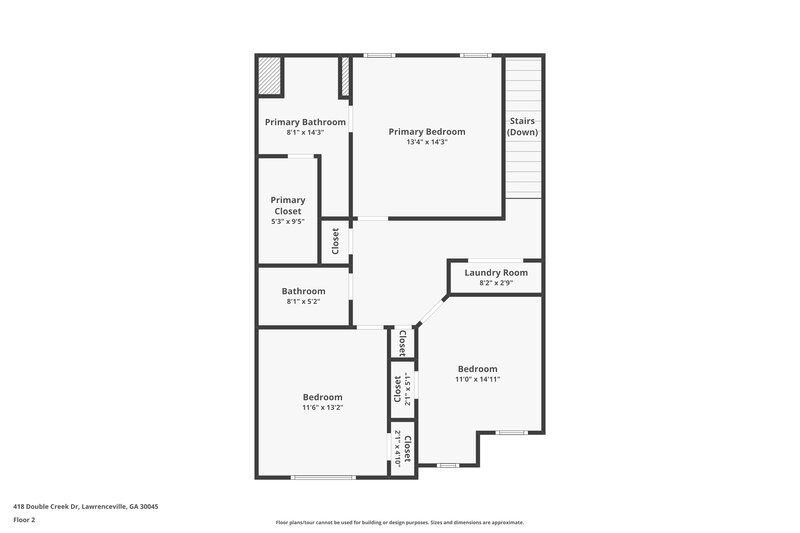 1,805/Mo, 418 Double Creek Dr Lawrenceville, GA 30045 Floor Plan View 2