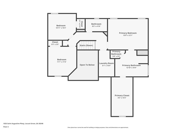 1,885/Mo, 1035 Saint Augustine Pkwy Locust Grove, GA 30248 Floor Plan View 2