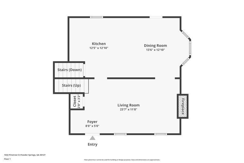 2,690/Mo, 1032 Pinetree Ct Powder Springs, GA 30127 Floor Plan View