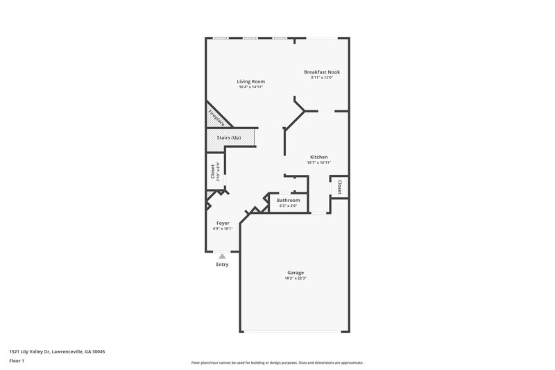 1,965/Mo, 1521 Lily Valley Dr Lawrenceville, GA 30045 Floor Plan View