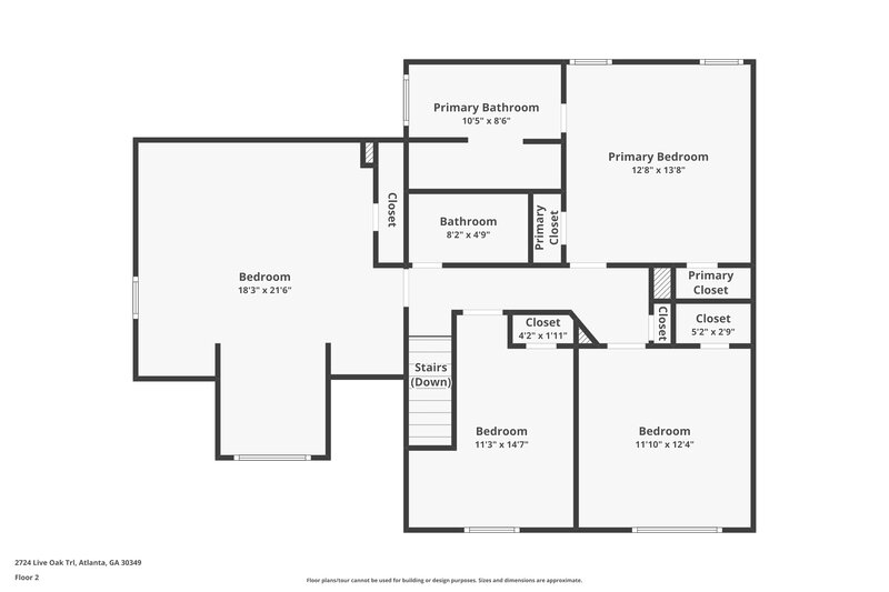 2,215/Mo, 2724 Live Oak Trl Atlanta, GA 30349 Floor Plan View 2