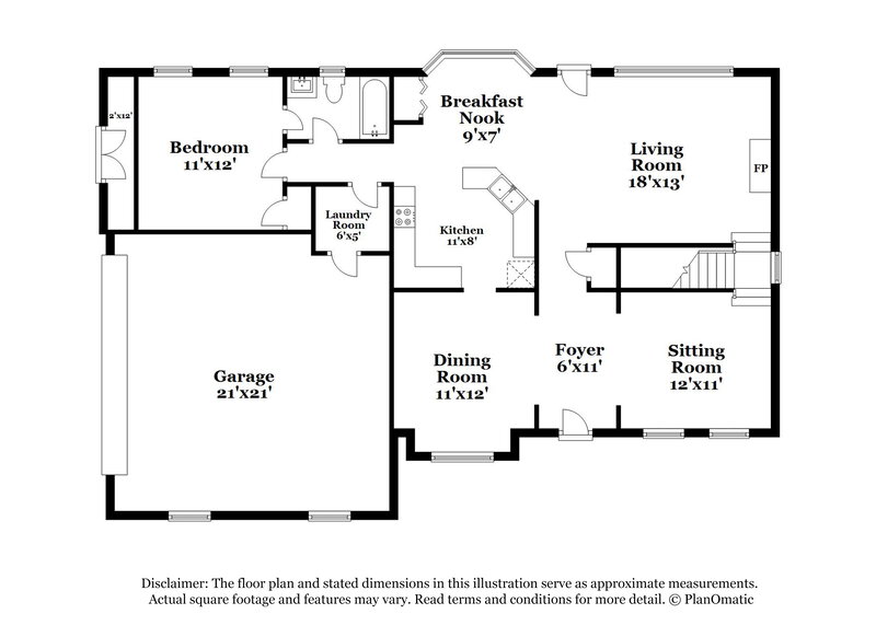 2,440/Mo, 5639 Waldens Farm Dr Powder Springs, GA 30127 Floor Plan View