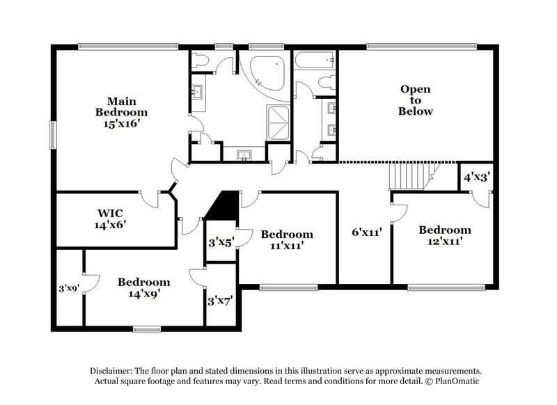 2,440/Mo, 5639 Waldens Farm Dr Powder Springs, GA 30127 Floor Plan View 2