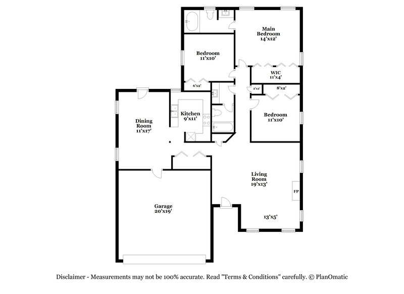 1,860/Mo, 7731 Tara Rd Jonesboro, GA 30236 Floor Plan View