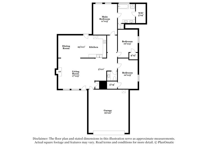 1,855/Mo, 301 Providence Dr Dallas, GA 30157 Floorplan View
