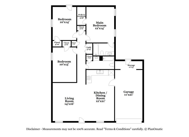 1,785/Mo, 289 Courtyard Cir Winder, GA 30680 Floor Plan View