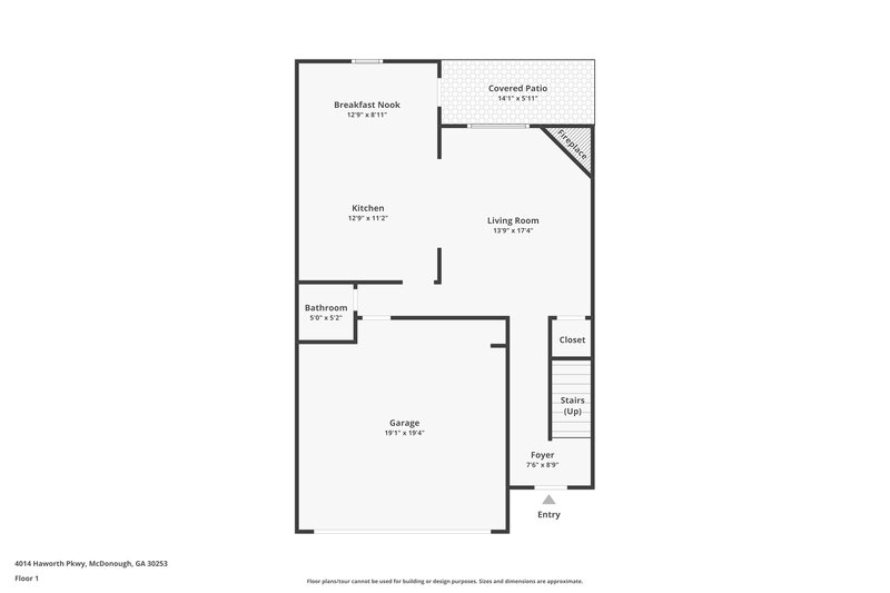 1,900/Mo, 4014 Haworth Pkwy McDonough, GA 30253 Floor Plan View 2