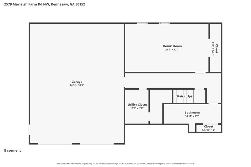 2,555/Mo, 2579 Marleigh Farm Rd NW Kennesaw, GA 30152 Floor Plan View