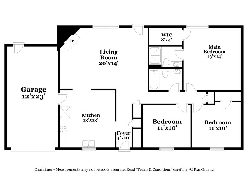 1,700/Mo, 1106 Walnut Creek Ln Jonesboro, GA 30238 Floor Plan View